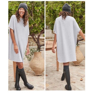 Frank &‎ Eileen Ella The Easiest Dress Triple Fleece Gray Melange Size XS Small